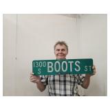 2 Sided Street Sign 20" BOOTS STREET