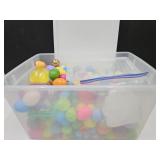 66 Quart Storage Tote w/Easter Eggs