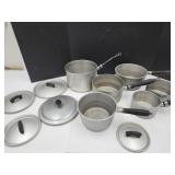 Lot of Aluminium WearEver Pans & Lids