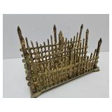 Heavy Brass Letter Organizer 8"-5" HIgh