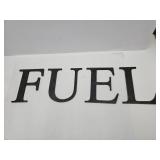 FUEL Sign Letters  Brass 8" X 5 1/16 Thick