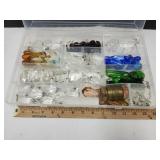 Beautiful Lot of Glass Prisms Blue Green Black +