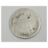 1883 Seated Liberty Silver Dime Coin
