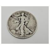 1946 Walking Liberty Silver Half  Dollar Coin