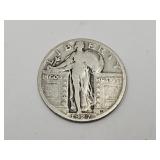 1927 Standing Liberty Silver Quarter Coin