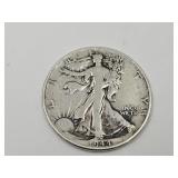 1944   Walking Liberty Silver Half  Dollar Coin
