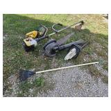 Lot of Gas & Electric Lawn Tools