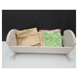 Antique Doll Cradle New Valances 17x38 Tree Skirt