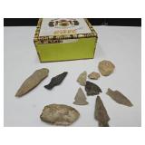 Vintage Arrowheads Indian Artifacts