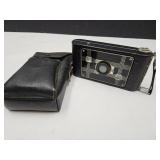 VTG USA Jiffy Kodak Camera in Leather Case