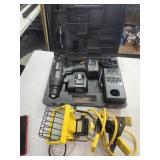 Work Light, Untested Drill w Charger from estate