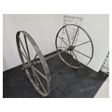 2 Farm Implement  30" wide Steel Wheels