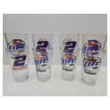 Miller Light Racing Advertising Glasses