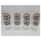 Miller Light Racing Advertising Glasses