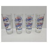 Miller lite INdiana Football Advertising Glasses