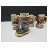 Barn Fresh Bud Steins One w/Slight Crack