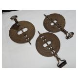 3 CastIron Griswald Flues