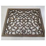 Cast Iron Ornate Grate 17.5 x 22"