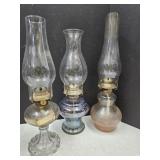 Oil Lamps No Shipping  15 to 18" high