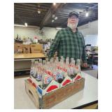 Pepsi Crate with Vintage Pepsi Bottles