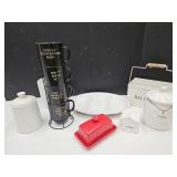 Canisters, Coffee Mug Set, Metal Organizer+