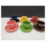 Fiesta Ware Cups & Saucers