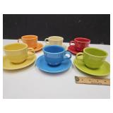 Fiesta Ware Cups & Saucers