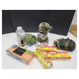 Canteen, Tent, Blanket Rope, Sterno, Lamp Oil  +