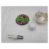 Barlow ADV Knife, Metal Swan Dish, 1930 Patch