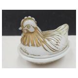 VTG Westmoreland Glass Hen on a Nest 4" L