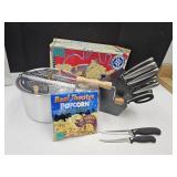 Popcorn Popper & J A Henckles Knives Needs Cleaned
