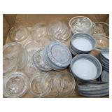 Lot of Zinc Lids & Glass Canning Jar Lids
