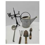 Galvanized Water Can & Bottom Part of Weathervane