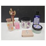 Bath & Body Lilac Candle,Lot of Lotions Angel +