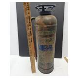 Vintage Fire Extinguisher Copper / Brass? 24" h