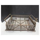 Industrial Metal Bin with Handle 18 x 14 x 6" h