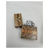 Unique Lighter W Case, 2 Pipe Cases, Matches