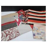 58 x 76 Afghan, Quilt Throw  35 x 43 & Doll Quilt