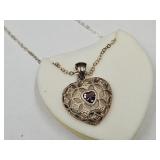 Avon .925 Chain & Heart Pendant