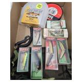Fishing Lures w Boxes, Line &  More