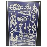 Framed Knot Ties Art  18 x 29"h