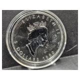 $5  1990 Canadian Maple Coin
