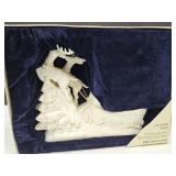 Classic Noel Porcelain Reindeer w Sleigh