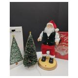 Village Lighted Tree w Box & Battery Operated San