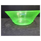 8 3/4' wide Uranium Glass  Bowl