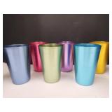 6 Vintage Bascal Aluminum Tumblers