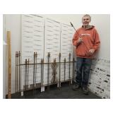 3 Sections Cast Iron Fence with Extra Rod 60 x 35