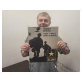 Metal U.S. Army Sign 12 x 15'