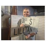 Metal Street Sign Lillian & 31ST sT W Hardware