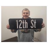 Metal Sign 12th Street  Sign